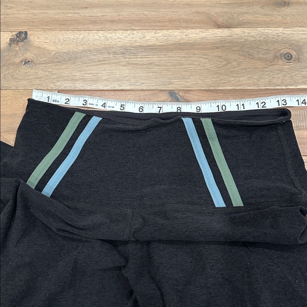 Beyond Yoga Black Leggings with Blue Stripes 2 for $20 - Picture 7 of 8